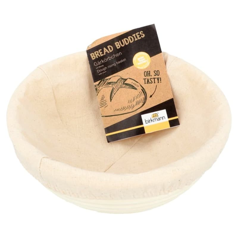 DOUGH RISING BASKET WITH COVER | SMALL ROUND | 20 CM