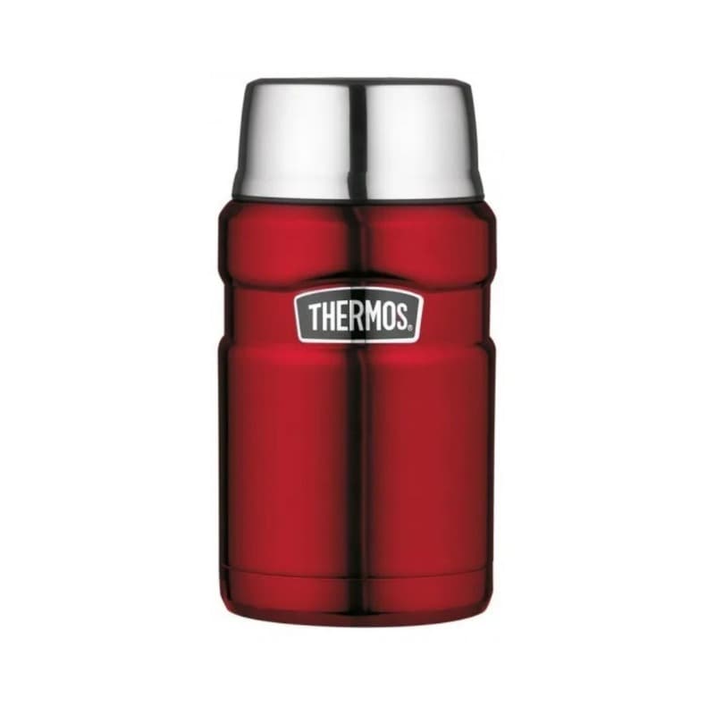 INS. FOOD JAR SK CRANBERRY RED POLISHED
