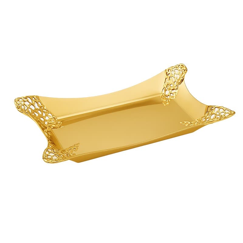 TRAY S/S GOLD PLATED