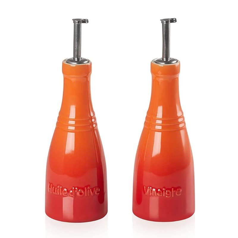 240ML STONEWARE OIL & VINEGAR SET - VOLCANIC