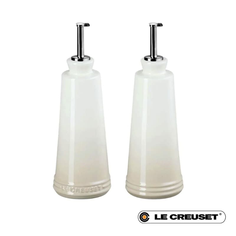 330ML SIGNATURE STONEWARE OIL & VINEGAR SET - MERINGUE