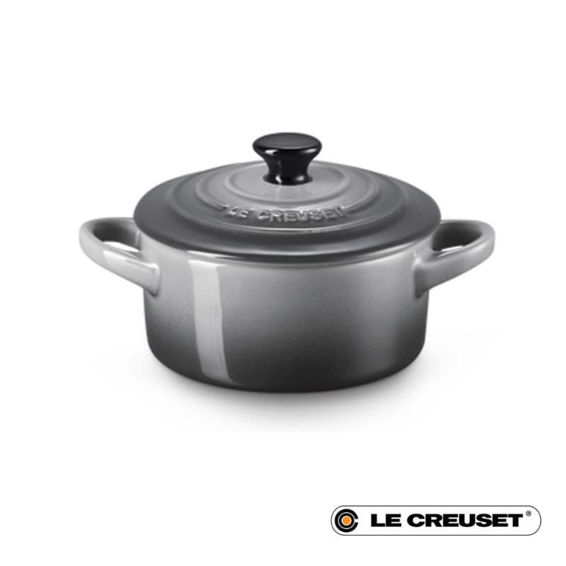 10CM STONEWARE MINI COCOTTE - FLINT