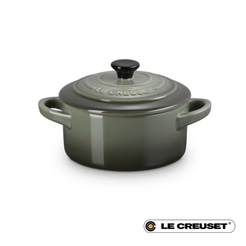 10CM STONEWARE MINI COCOTTE - THYME