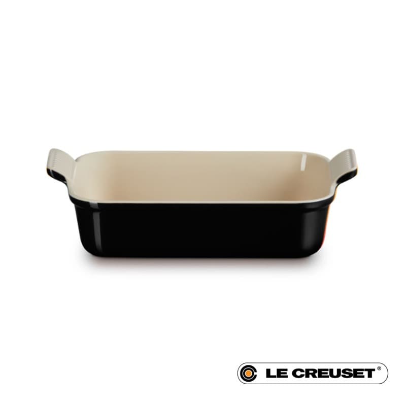 26CM HERITAGE RECTANGULAR BAKING DISH STONEWARE - BLACK ONYX
