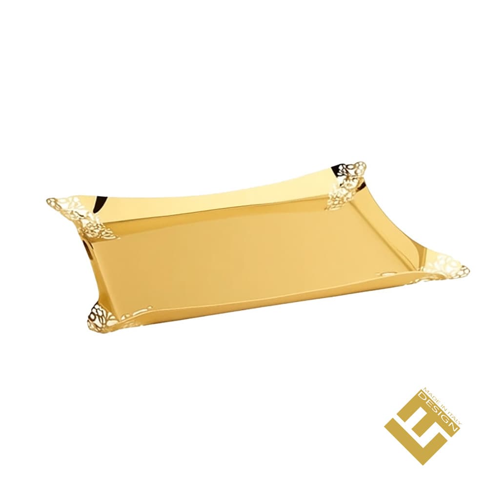 TRAY S/S GOLD PLATED