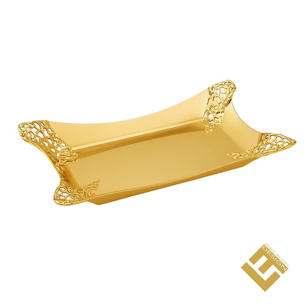 TRAY S/S GOLD PLATED