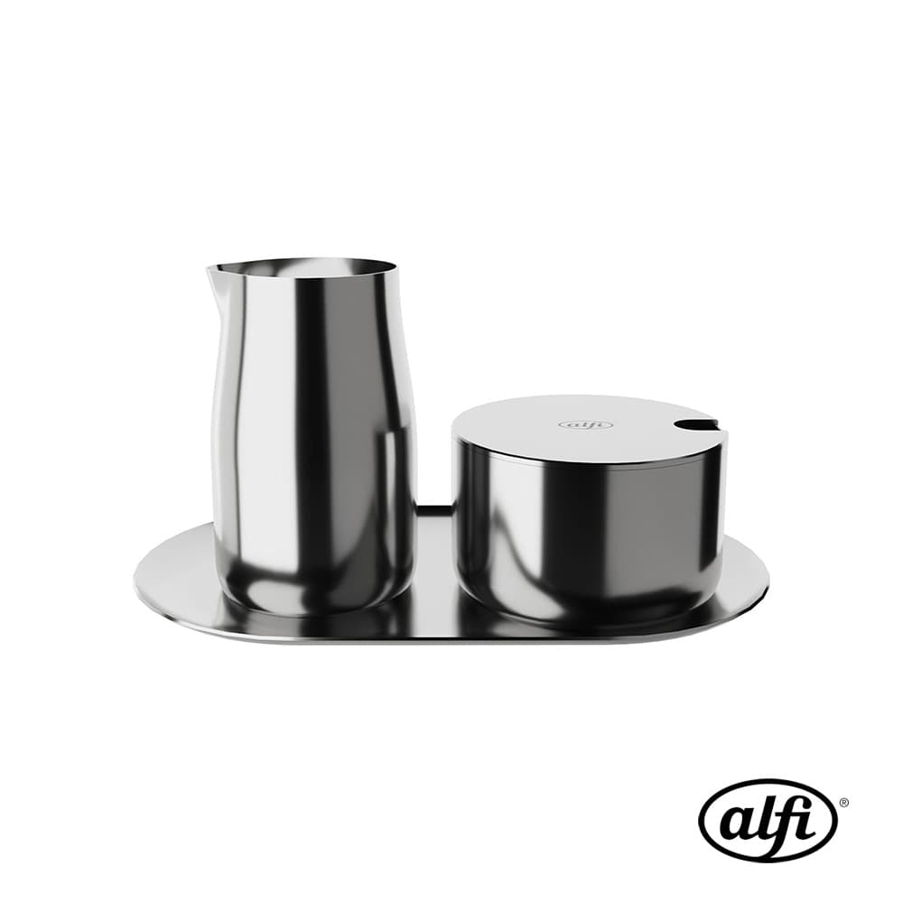 MILK & SUGAR SET - STAINLESS STEEL POLISHED