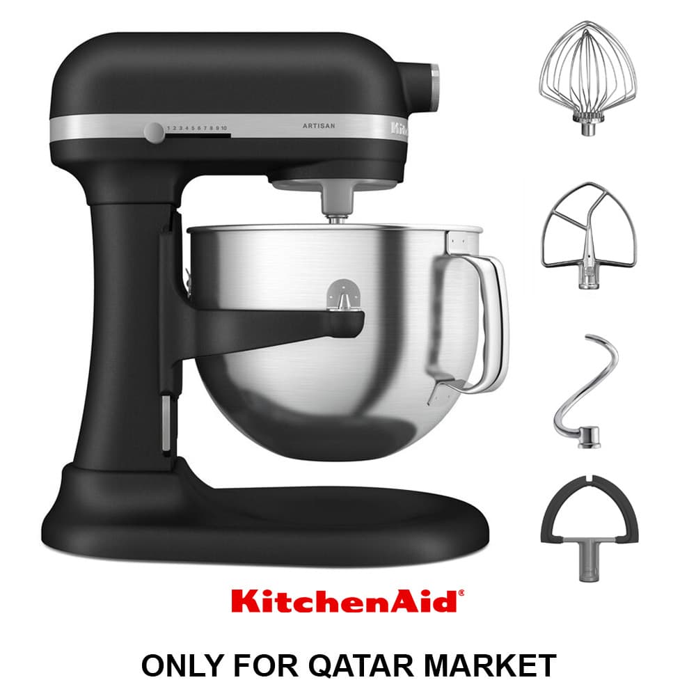6.6L BOWL LIFT STAND MIXER - ARTISAN - CAST IRON BLACK