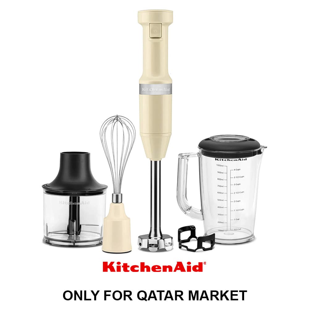 HAND BLENDER WITH ACCESSORIES - ALMOND CREAM