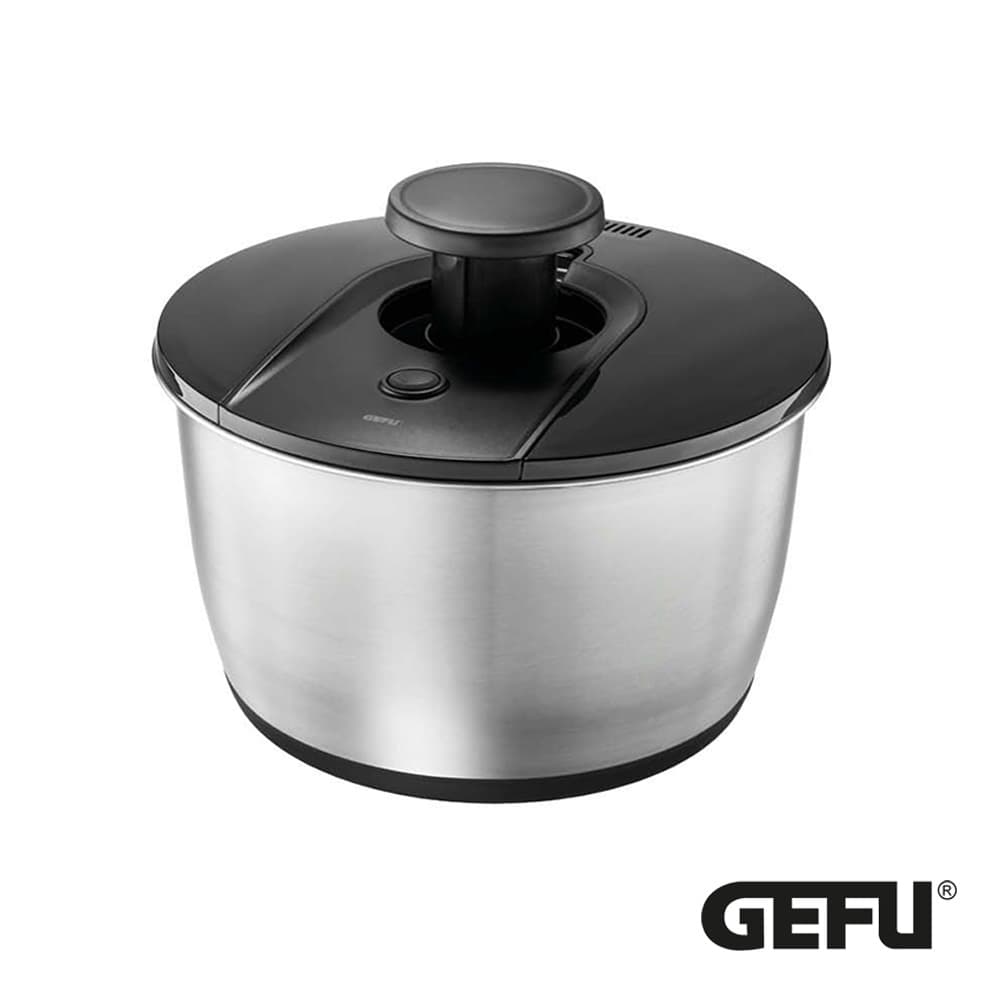 5L SALAD SPINNER STAINLESS STEEL - PUSH IT