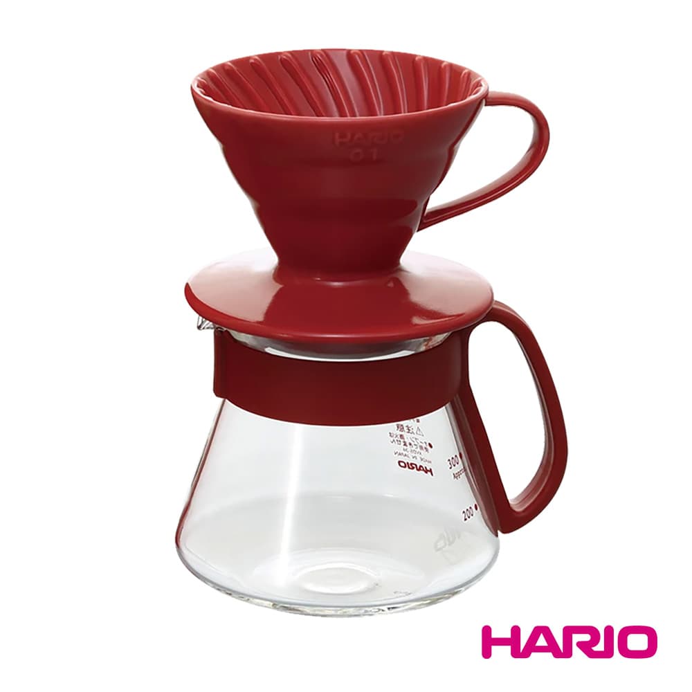 V60 COLOR DRIPPER & POT RED