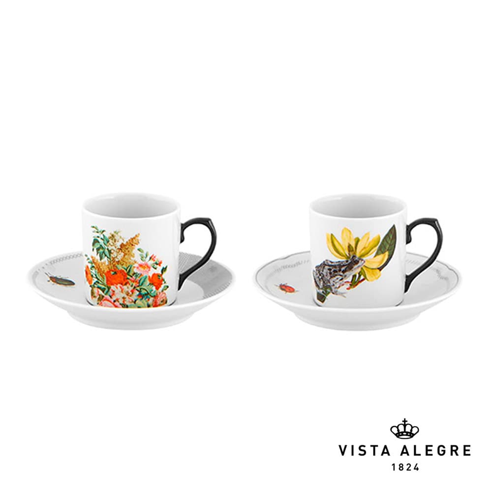SET 2 COFFEE CUP & SAUCERS PETITES