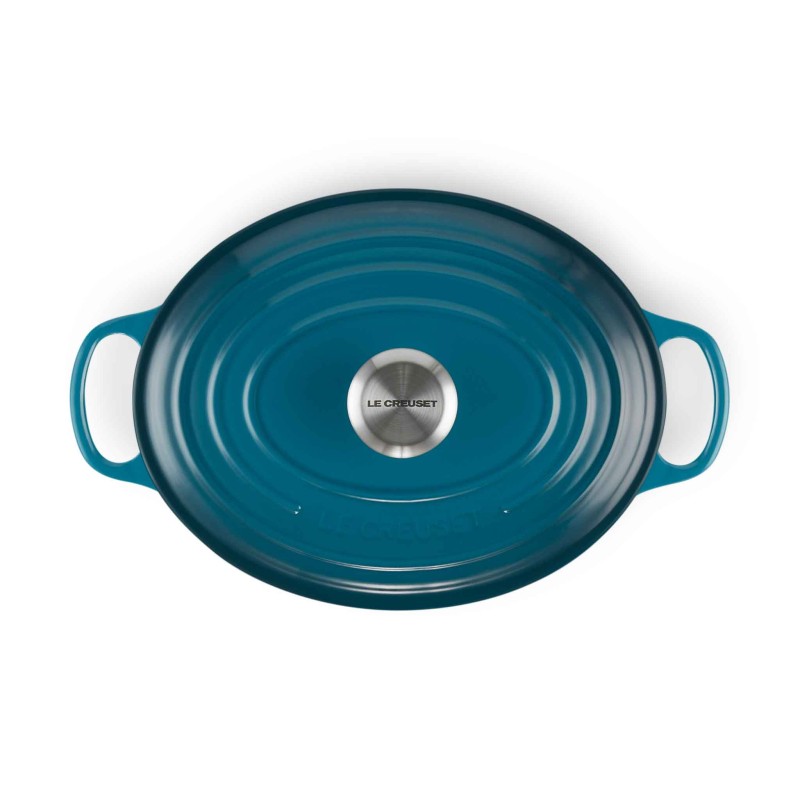 Le Creuset Signature Cast Iron Oval Casserole 31cm Deep Teal