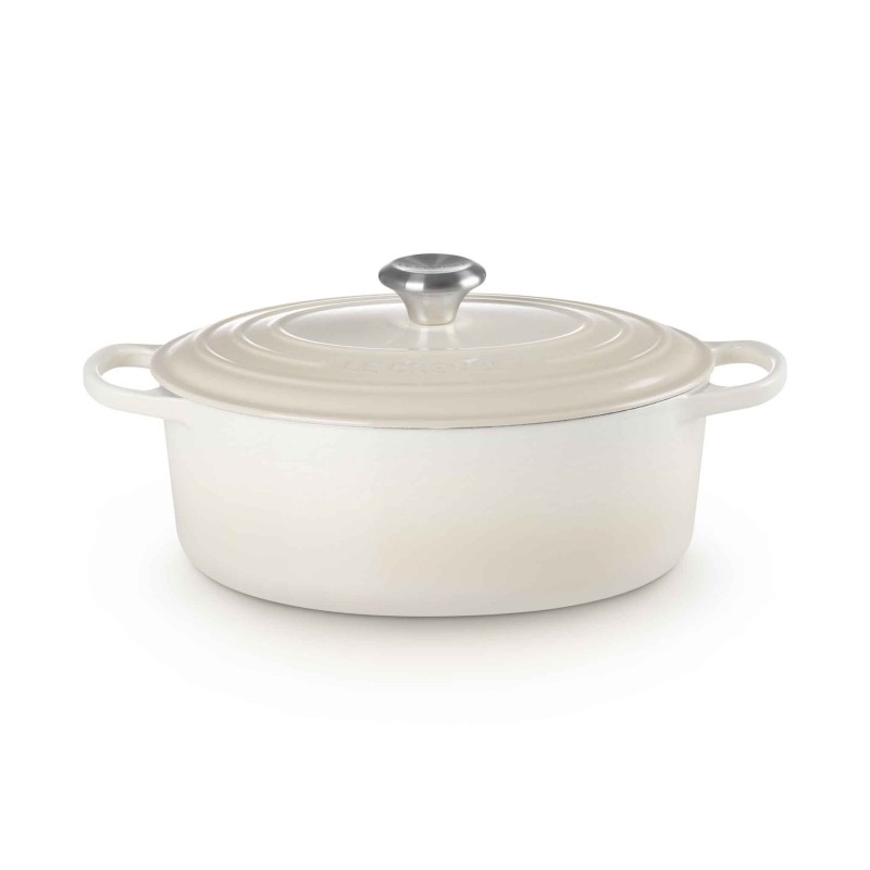 Le Creuset Signature Cast Iron Oval Casserole 29cm Meringue