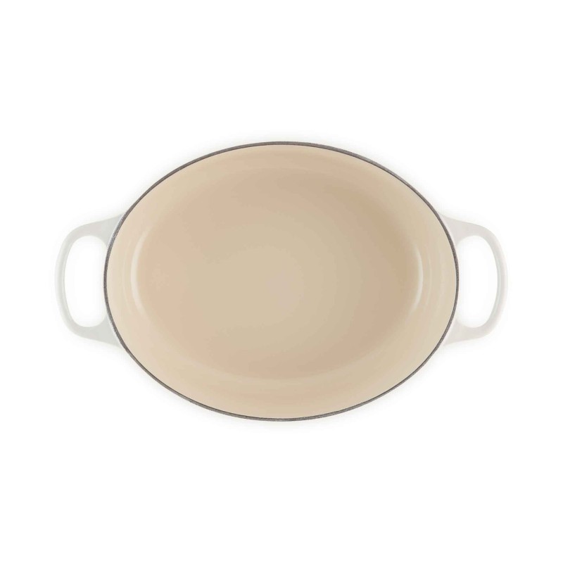 Le Creuset Signature Cast Iron Oval Casserole 29cm Meringue