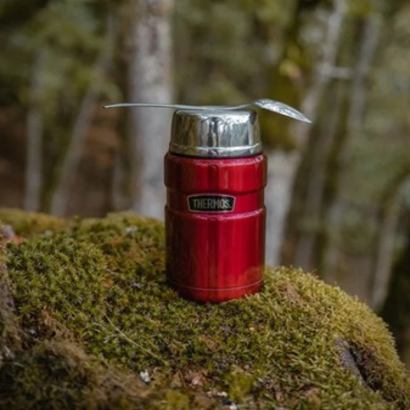 INS. FOOD JAR SK CRANBERRY RED POLISHED