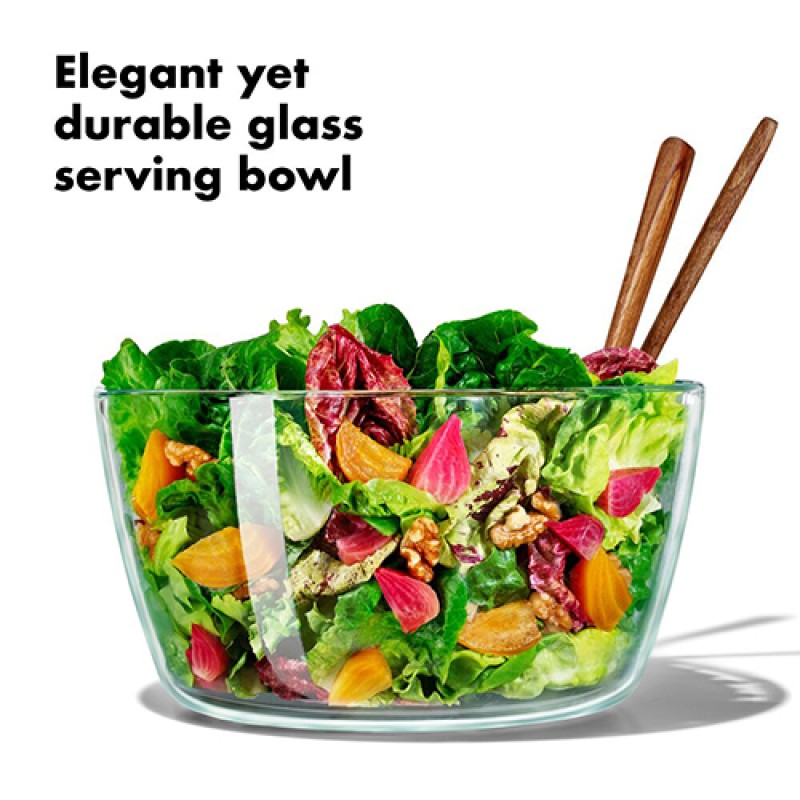 GLASS SALAD SPINNER
