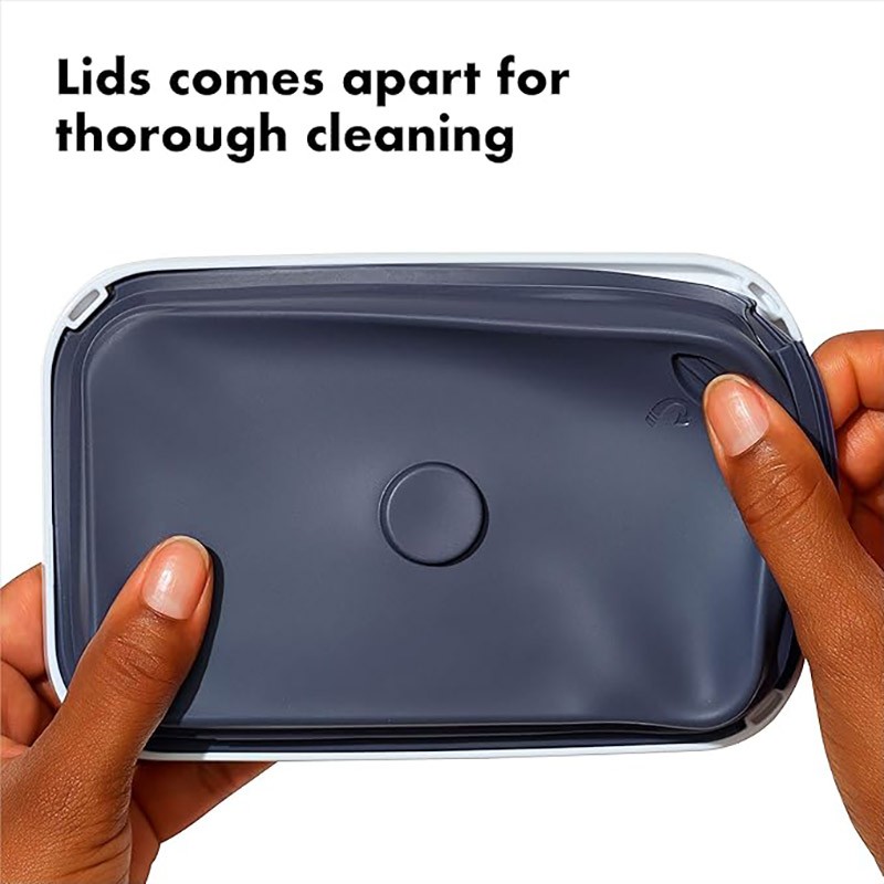 3-PC RECTANGLE POP CONTAINER SET WITH SCOOP