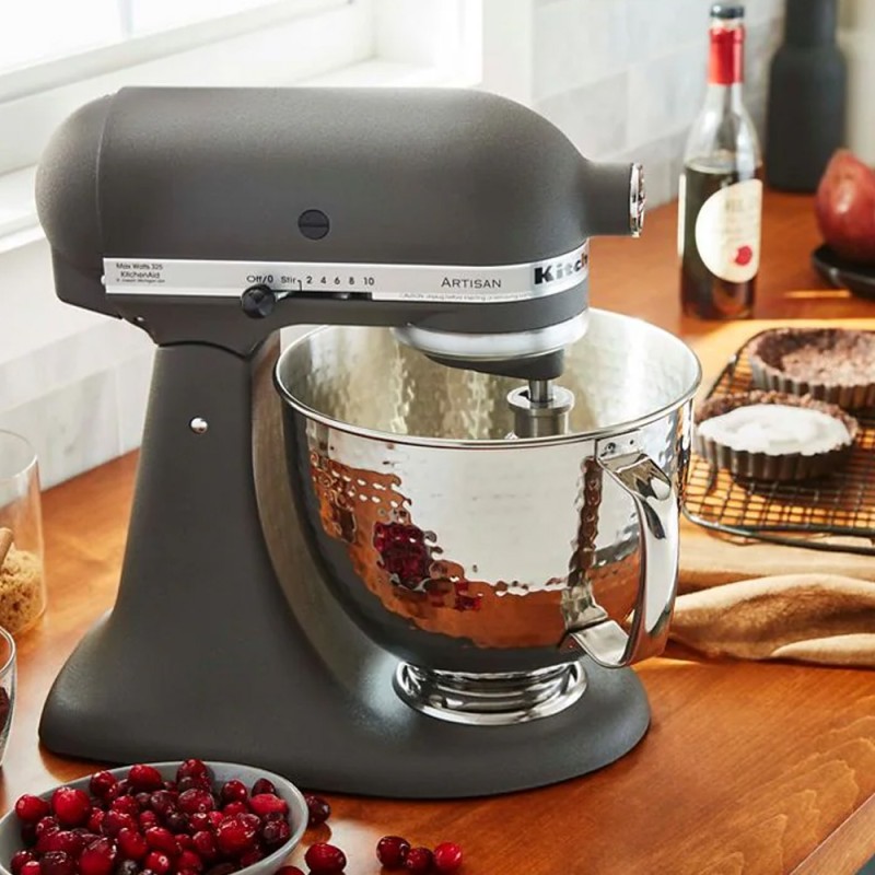 4.8L STAINLESS STEEL MIXING BOWL - HAMMERED