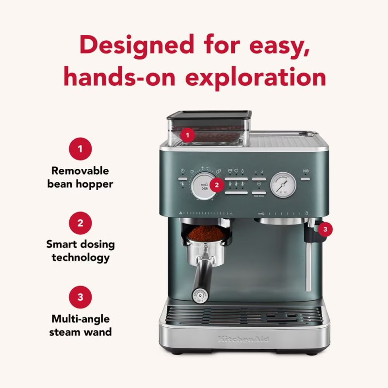 SEMI AUTOMATIC ESPRESSO MACHINE WITH BURR GRINDER - JUNIPER