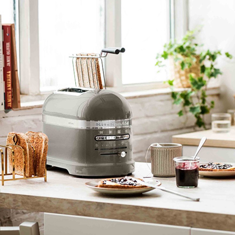 TOASTER 2 SLICE - ARTISAN - MEDALLION SILVER