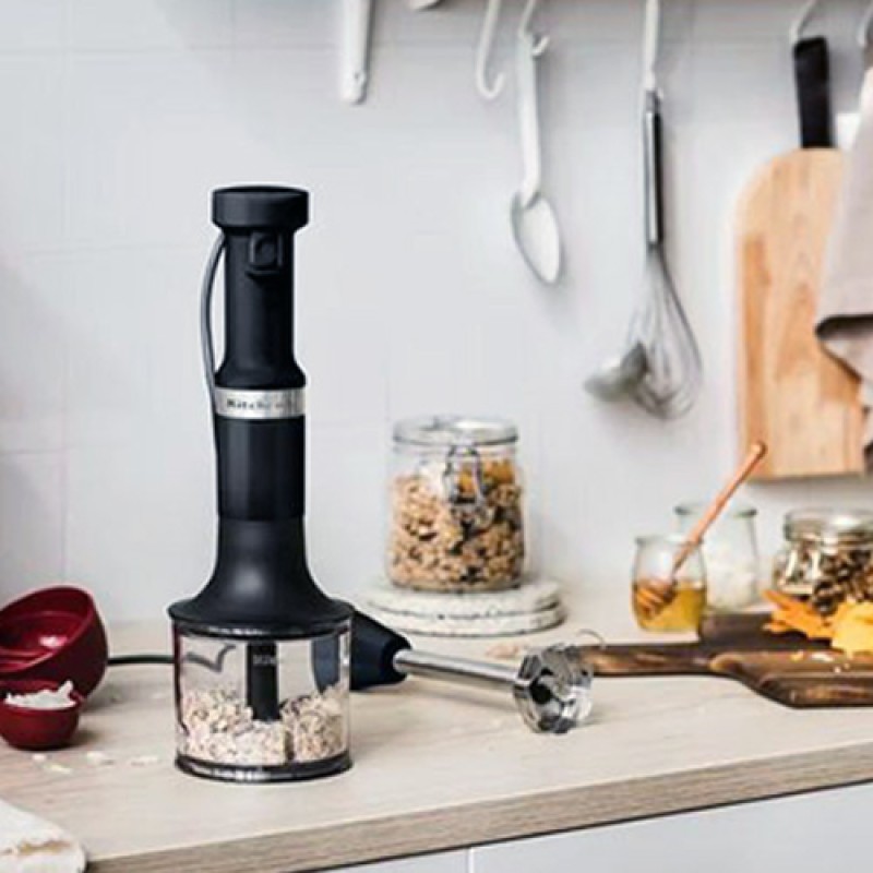 HAND BLENDER WITH ACCESSORIES - MATTE BLACK