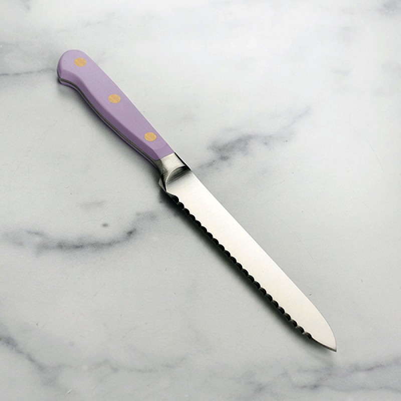 SERRATED UTILITY KNIFE CLASSIC PURPLE YAM - 14cm