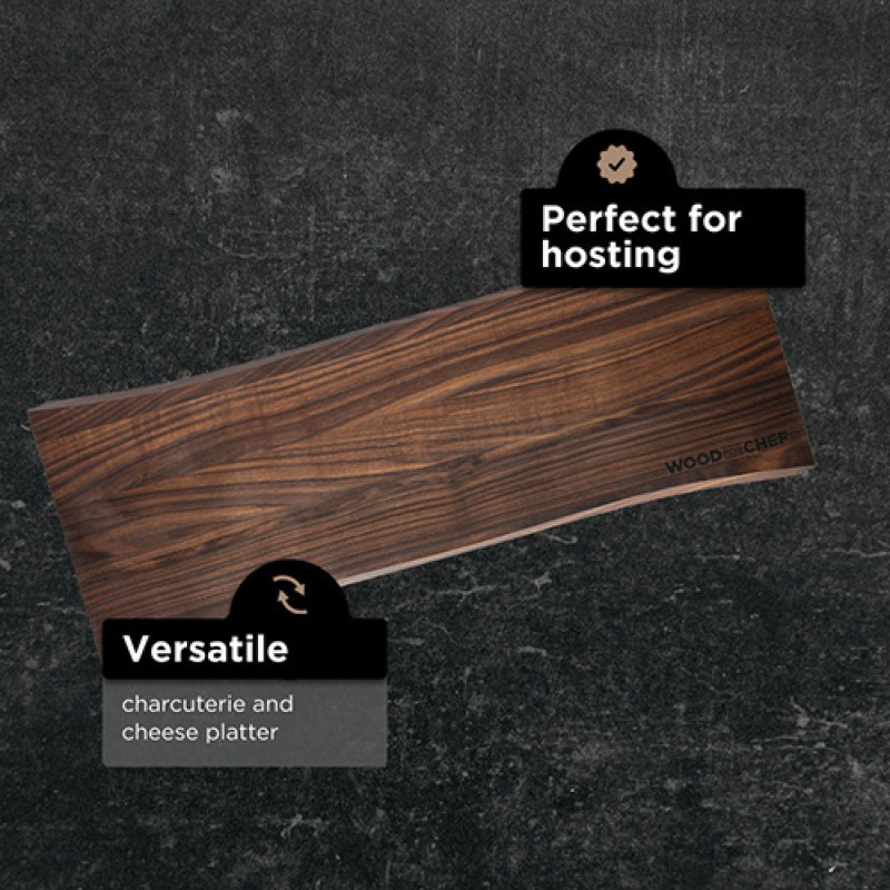 LIVE EDGE CHARCUTERIE BOARD - WALNUT