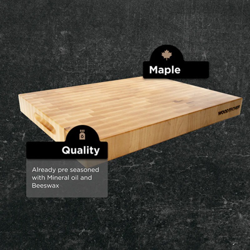 BUTCHER BLOCK PRO RAISED HARD MAPLE
