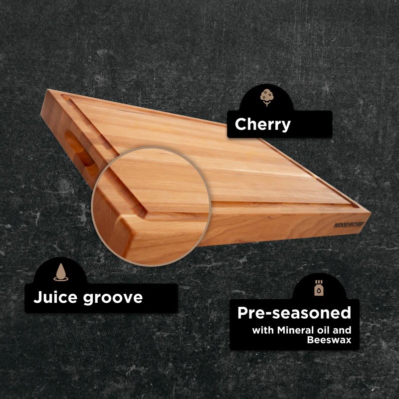 CLASSIC CUTTING BOARD (LARGE) - CHERRY WOOD