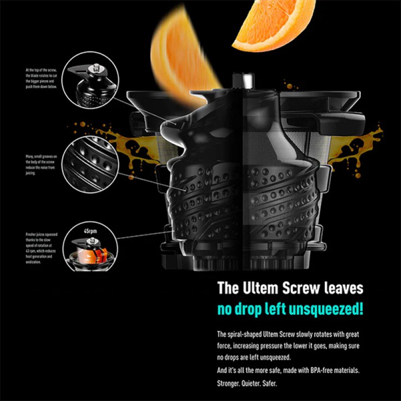 SLOW JUICER H320N - MATTE BLACK