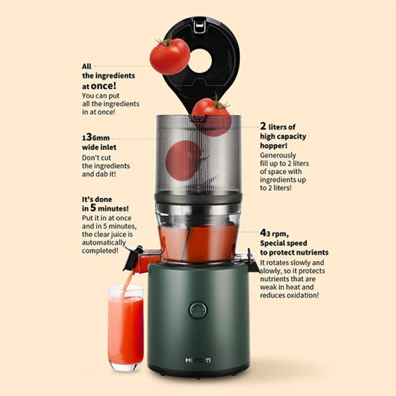 SLOW JUICER H320N - DEEP GREEN