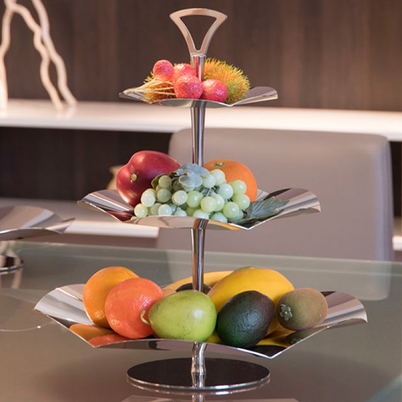 3 LEVELS STAND STAINLESS STEEL