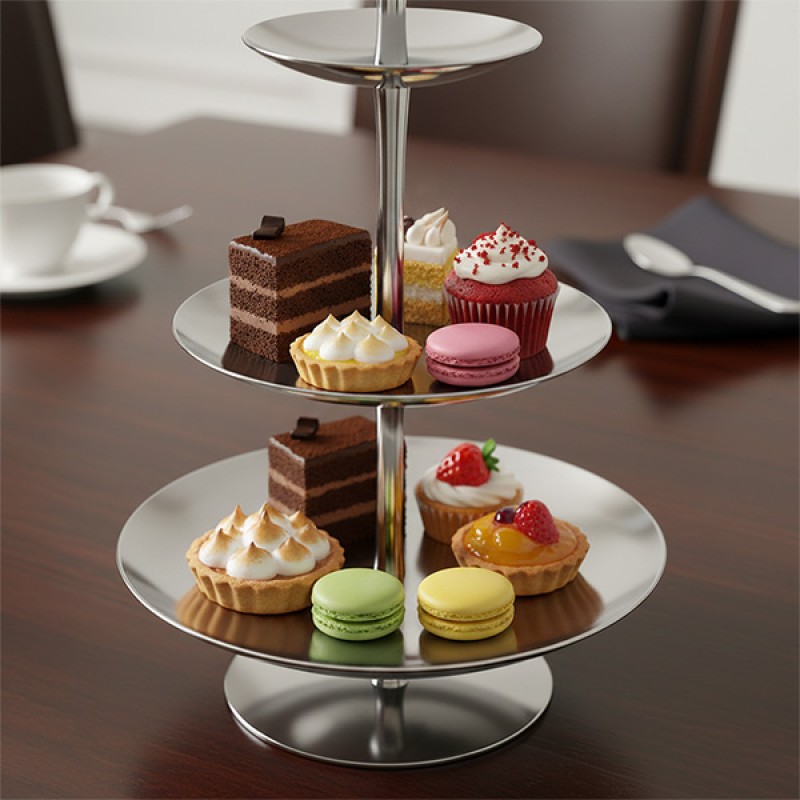 3 LEVELS STAND STAINLESS STEEL