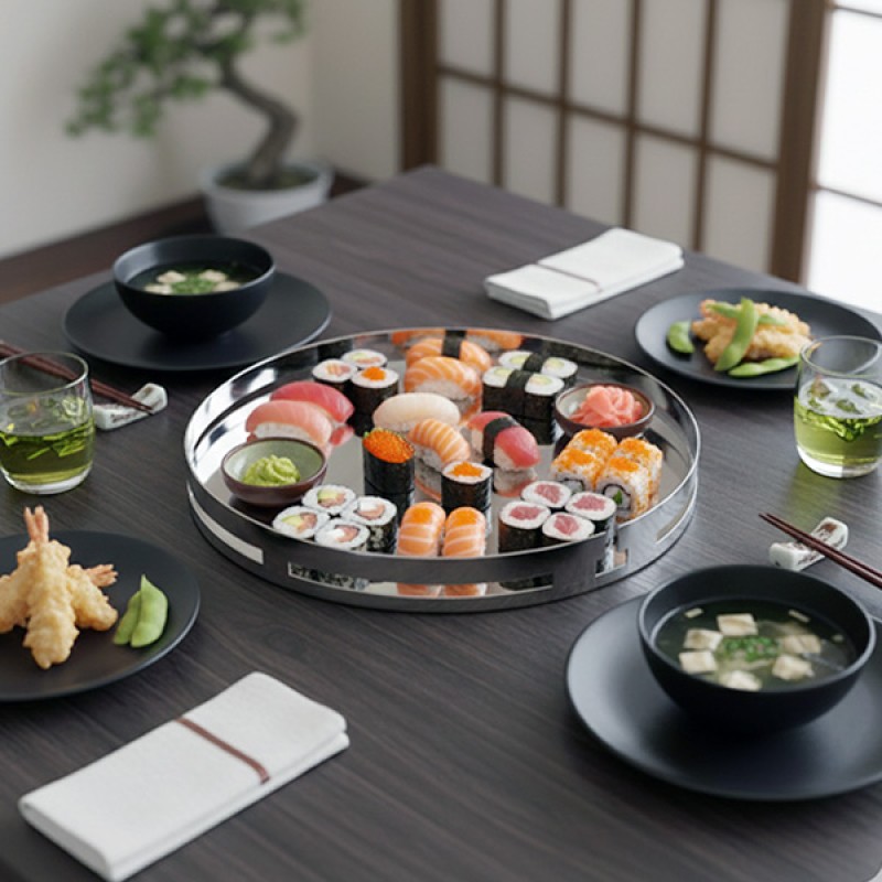 ROUND TRAY STAINLESS