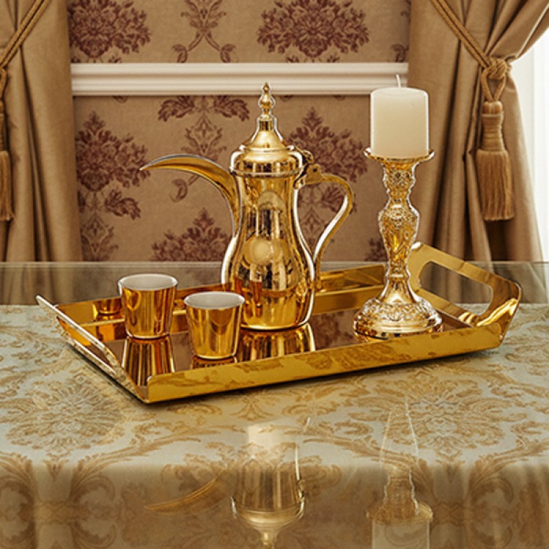 TRAY S/S GOLD PLATED