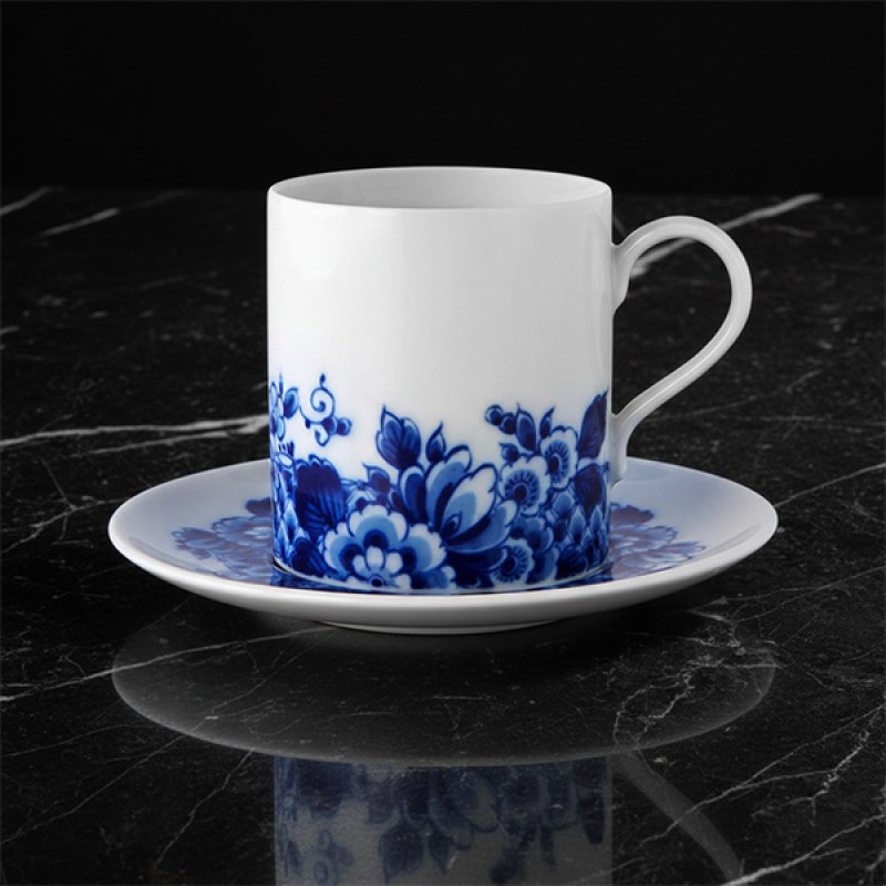 TEA CUP & SAUCER BLUE MING