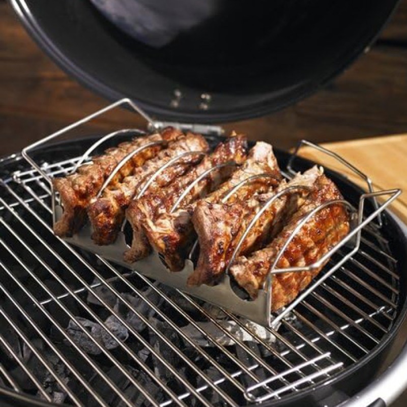 RIBS AND ROASTS RACK - STAINLESS STEEL