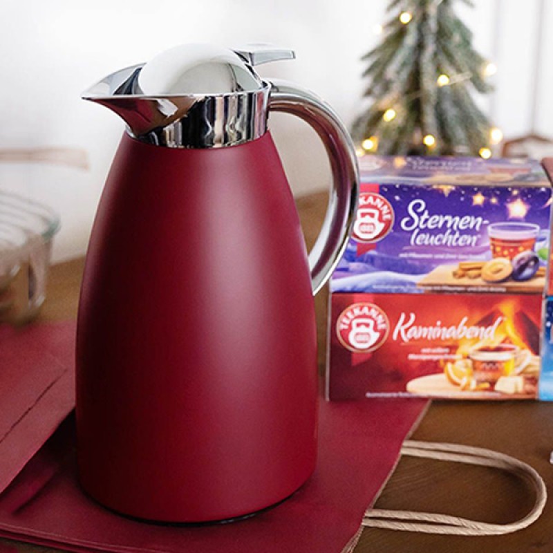 1.0L SIGNO INSULATED CARAFE - SATIN RED