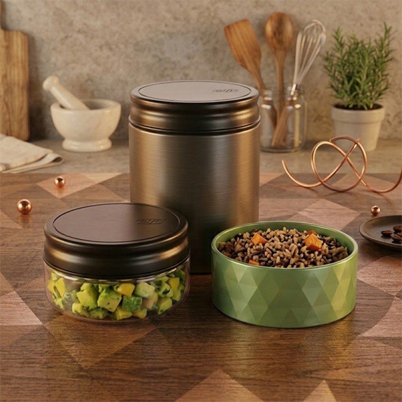 INS. FOOD MUG ENDLESS GREEN MAT