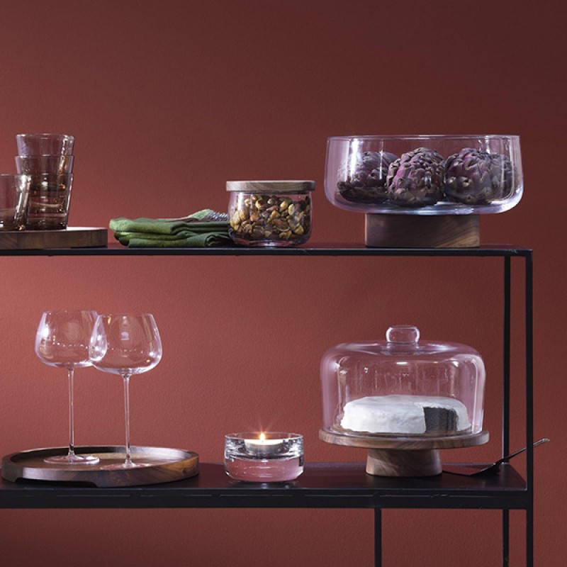 26cm City Dome & Walnut Stand