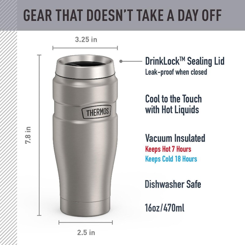 INS. MUG SK STAINLESS STEEL - MAT