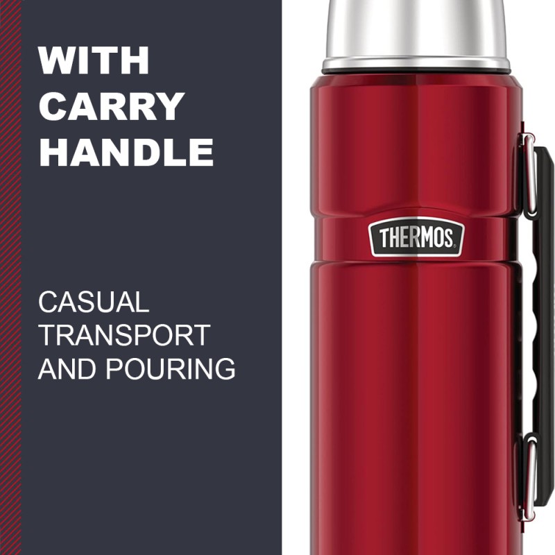 INS. BEV. BOTTLE SK CRANBERRY RED POLISHED