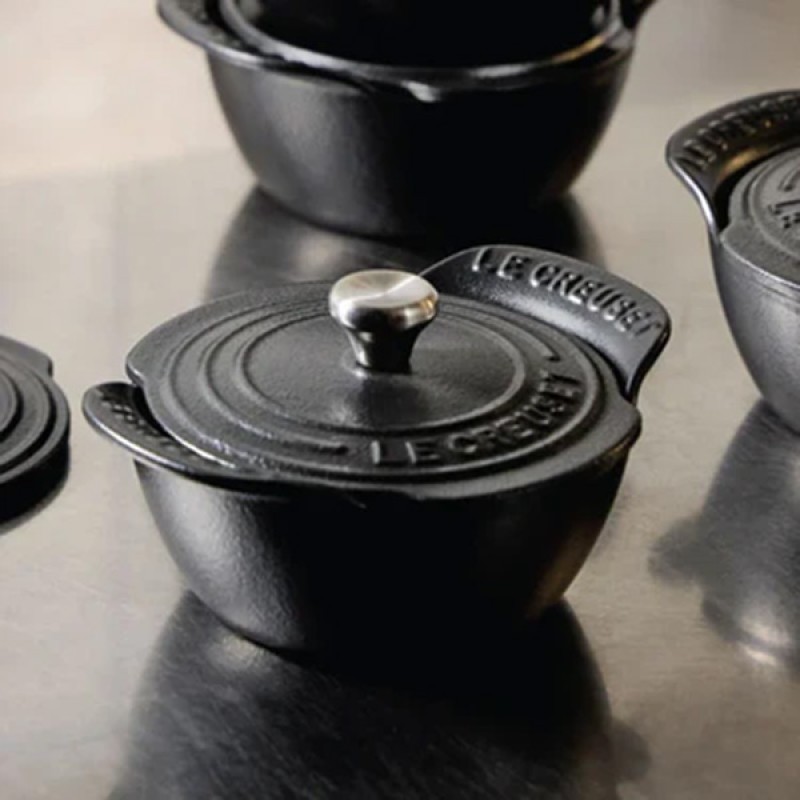 13CM CAST IRON GOURMAND MINI CASSEROLE WITH LID