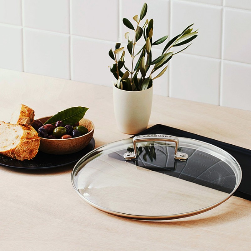 24CM HEAT RESISTANT GLASS LID