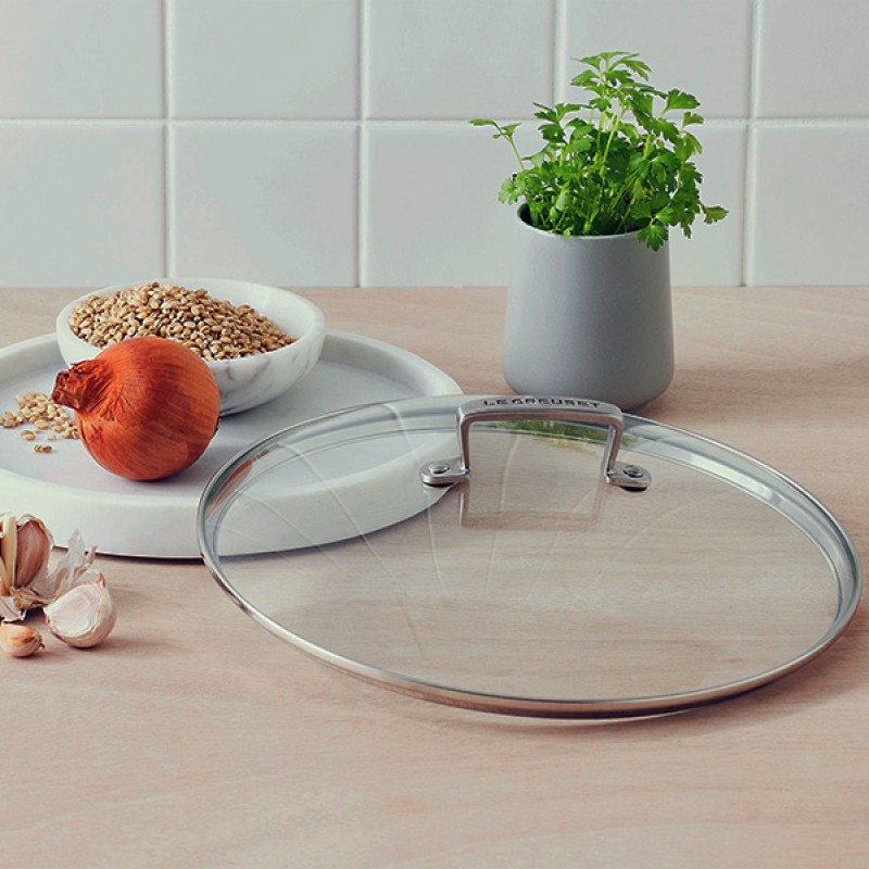 24CM HEAT RESISTANT GLASS LID