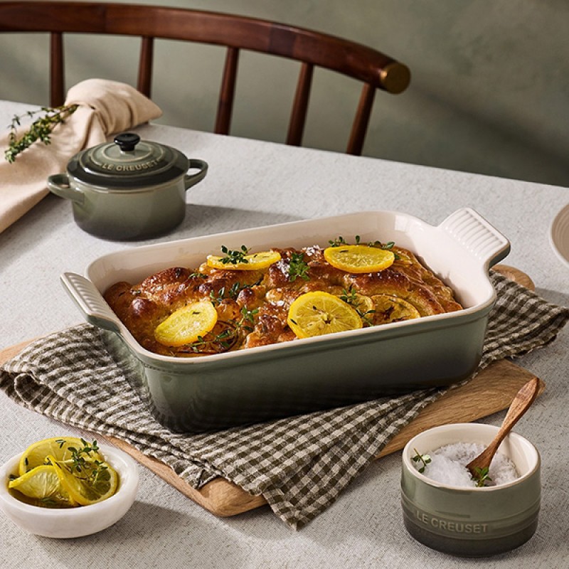 10CM STONEWARE MINI COCOTTE - THYME