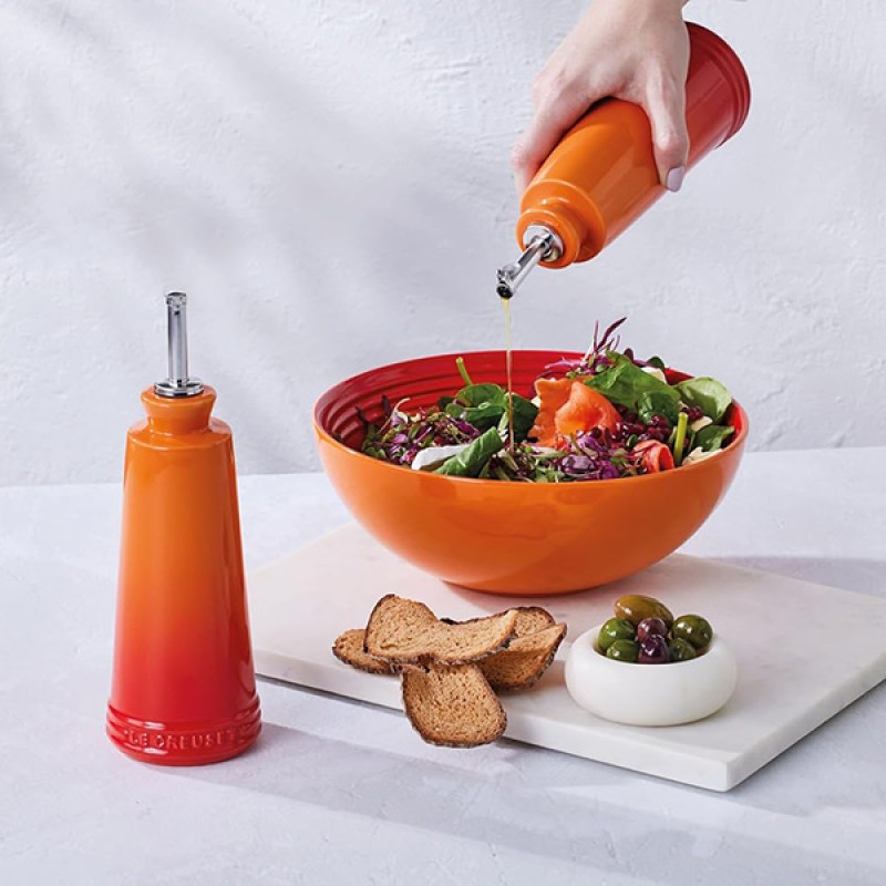 240ML STONEWARE OIL & VINEGAR SET - VOLCANIC