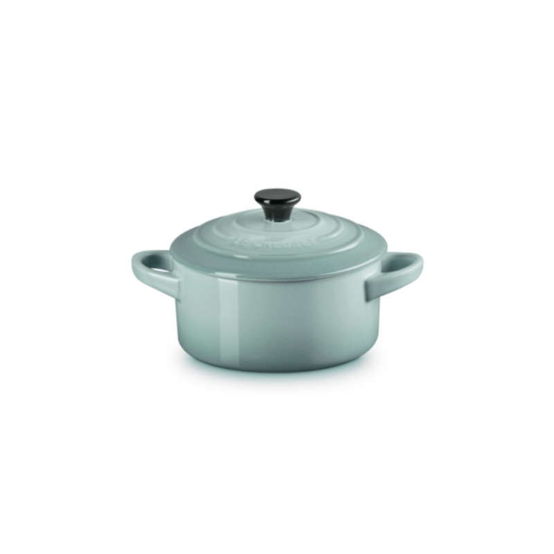 STONEWARE PETITE ROUND CASSEROLE - SEA SALT