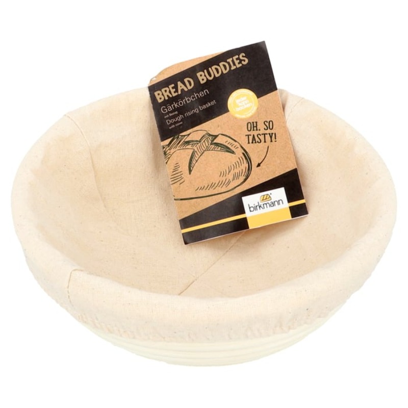 DOUGH RISING BASKET WITH COVER | SMALL ROUND | 20 CM